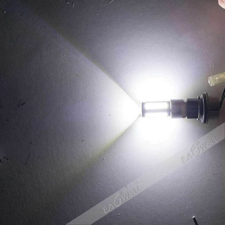 10Pcs White 3157 Car Reverse Light Backup 33-SMD LED Bulb Car Turn Signal Lamp - Image 4 of 4