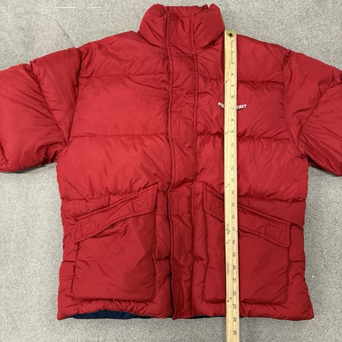Vintage 90s Ralph Lauren Polo Sport Down Puffer Jacket Red Medium - Picture 2 of 5
