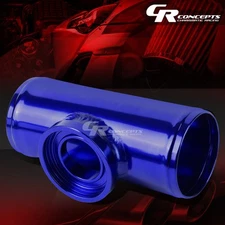 SSQV SQV 2.5" ALUMINUM TURBO INTERCOOLER BLOW OFF VALVE FLANGE PIPE ADAPTOR BLUE