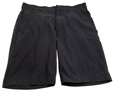 Walter Hagen Men's Golf Shorts 42 Waist Black Stretch Grip Waistband 10" Inseam
