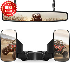 UTV Side Rear View Center Mirror 1.75 to 2" Roll Bar Cage Mount US