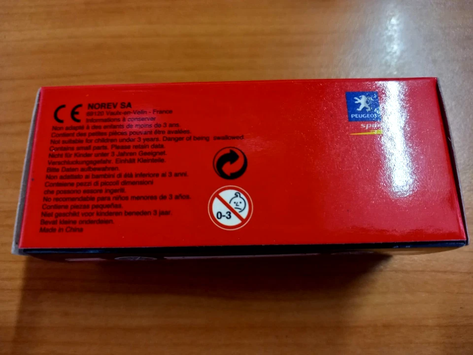 MODELLINO AUTO NOREV PEUGEOT 307 WRC SCALA 1:64 COLORE ROSSO - Immagine 3 di 4