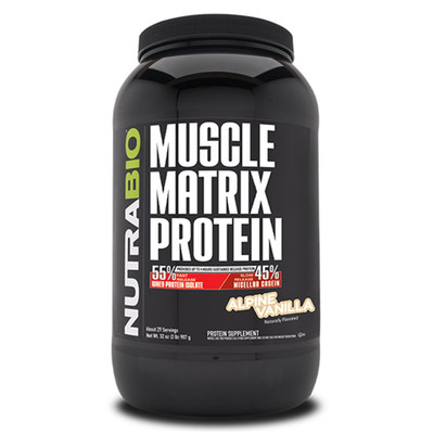 Nutrabio Muscle Matrix Protein Powder - 25G Of Protein Per Scoop - Whey Isolate