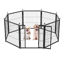 Dog Playpen 24 inch 8 Panels for Indoor Outdoor Use   Heavy-Duty Metal Pet F...