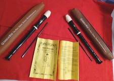 Lot Of 2 Soprano Recorder Instrument 8 Hole German Fingering Flute for Beginners