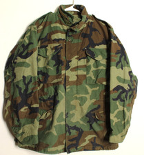 US ARMY Military 80s Cold Weather Woodland Camo Medium Regular M65 Field Jacket