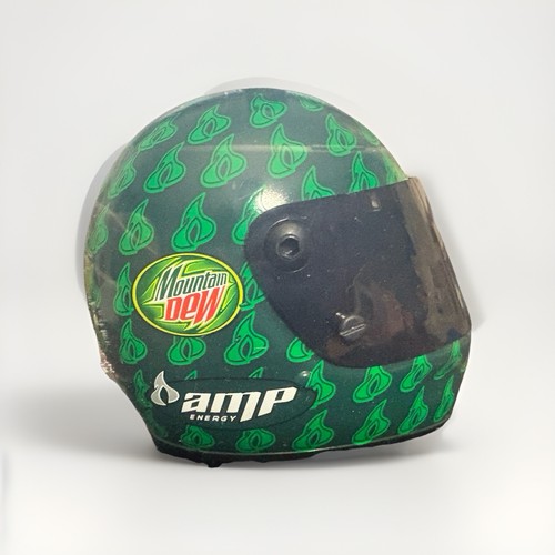 Mountain Dew Race Car Mini Helmet In Display Cube