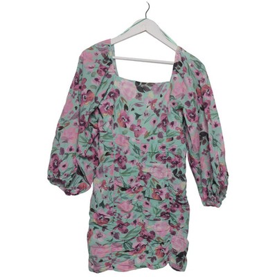 House Brand, Kleid, Größe: S, Grün/Pink/Mehrfarbig, Baumwolle, Blumen #3NR