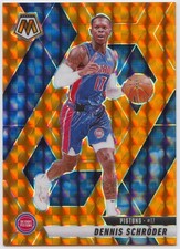 Dennis Schröder 2024-25 Mosaic Orange #149/249 Pistons