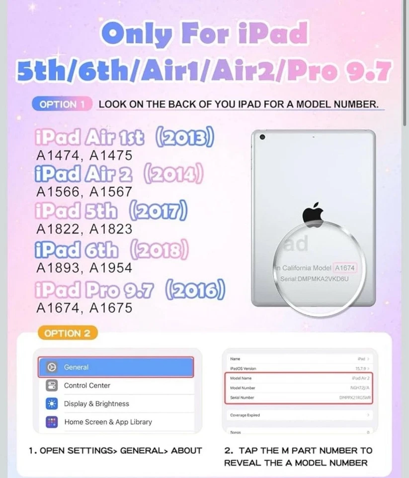 Unicorn Soft Silicone Case Rainbow Cute Cover Stand With Strap for iPad 9.7 Inch - Image 4 of 4