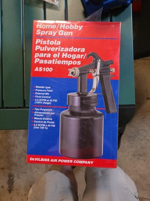 #ad DeVilbiss Air Power Company Home Hobby Spray Gun AS100 SEALED $25.00