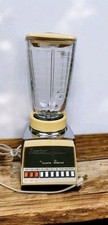 Oster "Osterizer" Cycle Blend 10 Speed Blender Gold & Chrome Vtg. Retro "READ"