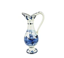 Delft Blauw Holland Decorative Pitcher 7"