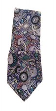 MONTAGU Classic Men's Italian Silk Tie Abstract Necktie Made in USA