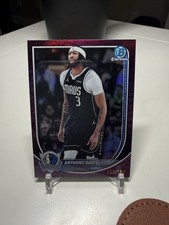 2025-26 Topps Bowman Chrome - Anthony Davis Purple Reptilian Border 188/199