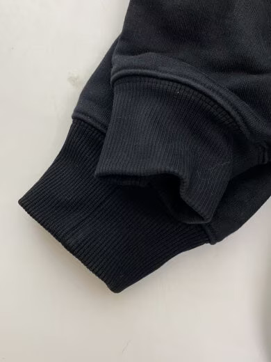 PRADA Zip Hoodie/ Medium/ Cotton/ Black/ Solid Color/ UJL186 S202 1YYB thumbnail 6