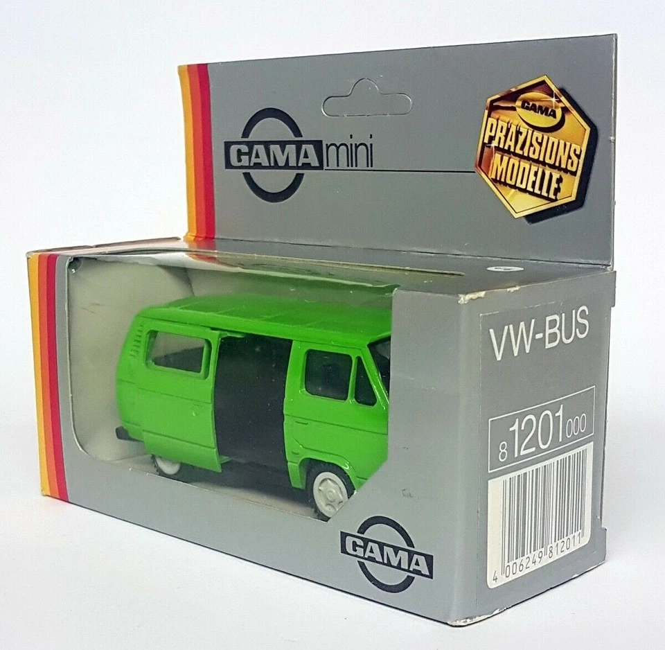 Gama Mini Escala 1/43 - 1201 Volkswagen T3 T25 Minibús Verde Modelo Coche Foto 2 de 4