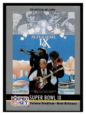 1990 Pro Set Super Bowl IX #9