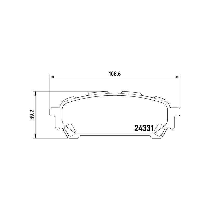 BRAKE PAD SET DISC BRAKE P 78 014 FOR SUBARU EJ22E 2.2L EJ255/EJ251/EJ253 2.5L - Image 12