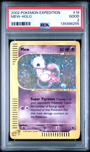 MEW E-Reader Expedition Base Set Holo #19 PSA 2 Vintage Pokemon [Nostalgium]