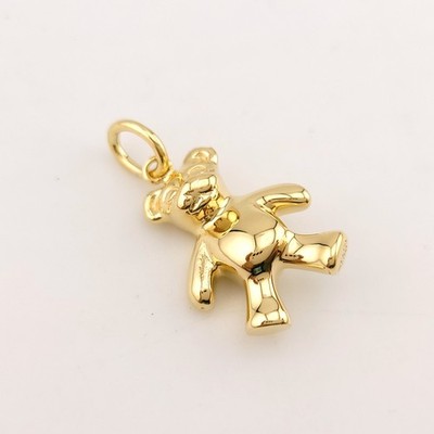 Tiffany & Co. 18k Yellow Gold Mishka Teddy Bear Charm Pendant w
