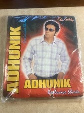NEW Kafeel Handloom Adhunik Fabric Cut 2.20 Mtr Red Plaid Unstitched Men Shirt