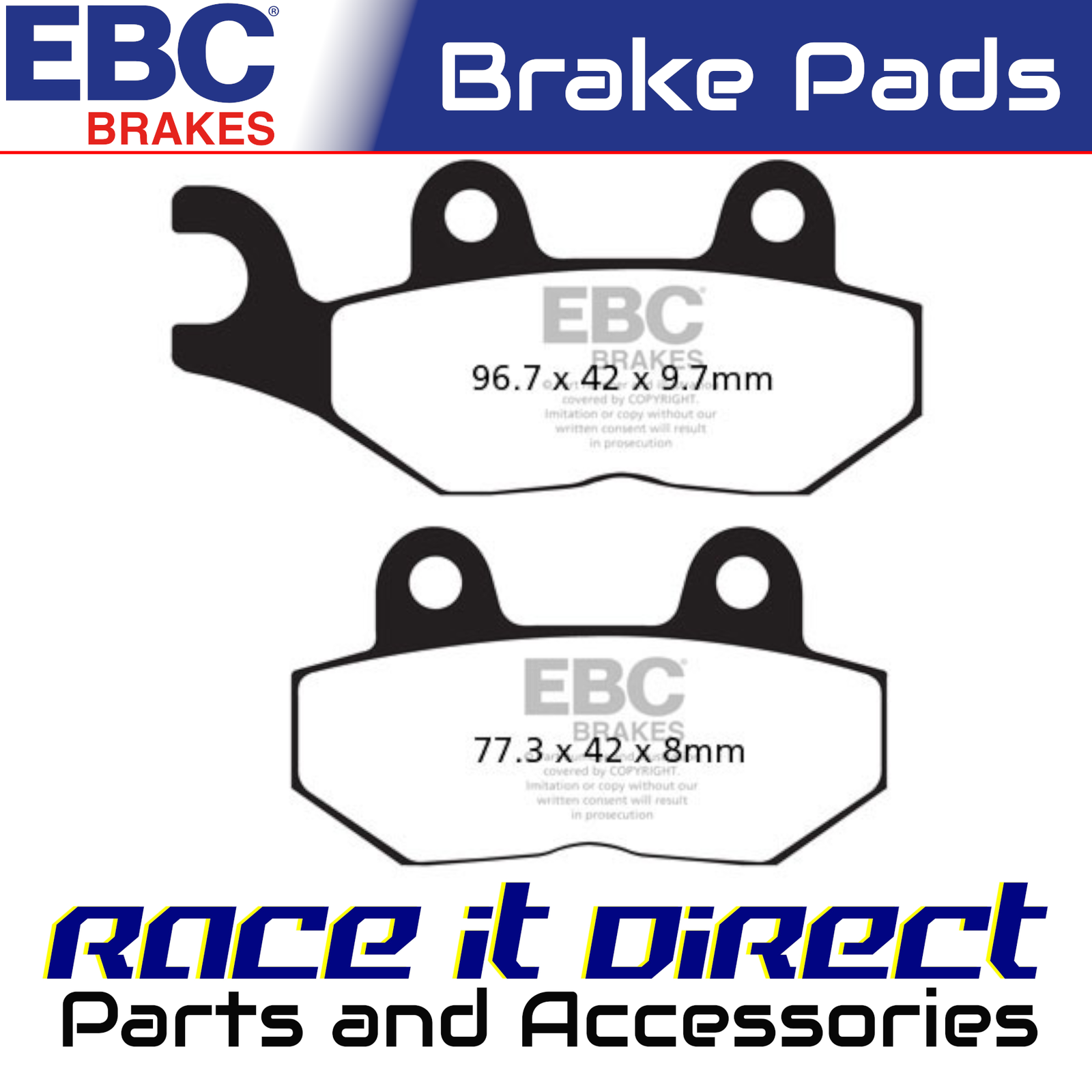 Brake Pads for TRIUMPH TIGER 1200 EXPLORER XC 2014-2015 Rear Semi Sintered EBC