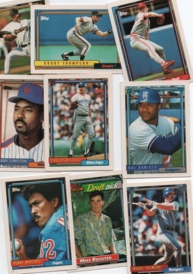 1992 Topps Baseball Cards # 500+, Nrmt-Mt - Pick Your Player - Build Your Set