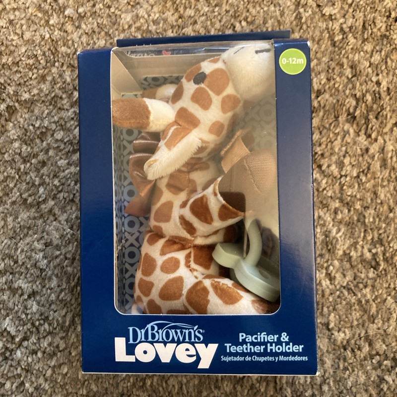 Dr Browns Lovey Pacifier And Tether Holder  0-12 Months