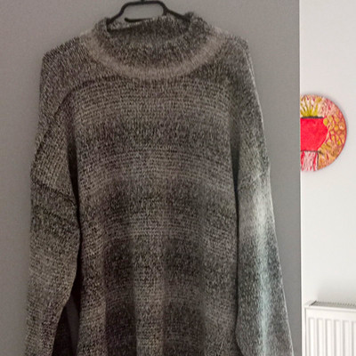 Chaps Herren Rollkragen Strickpullover Grau 2XL Baumwolle/Polyester
