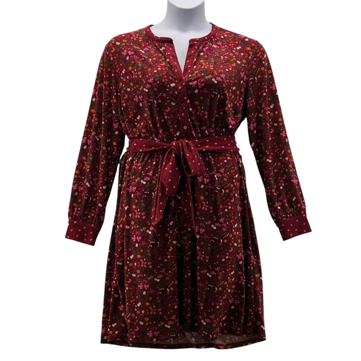 talbots burgundy dress Sweet Petal Maxi Dress Burgundy
