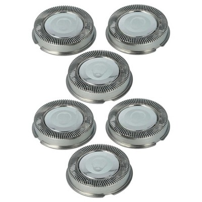 6x Scherkopf für Philips HP1222 HP1616 HP1722 HP1622 HP1623 Rasierer silber