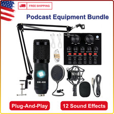 Podcast Equipment Bundle BM-800 Condenser With Voice Changer Recording Studio