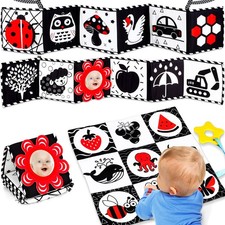 High Contrast Baby Toys for Newborn Infant 0-6 Months Medium, White