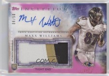2015 Topps Inception Magenta 8/50 Maxx Williams #AJP-MW Jumbo Patch Auto s3g