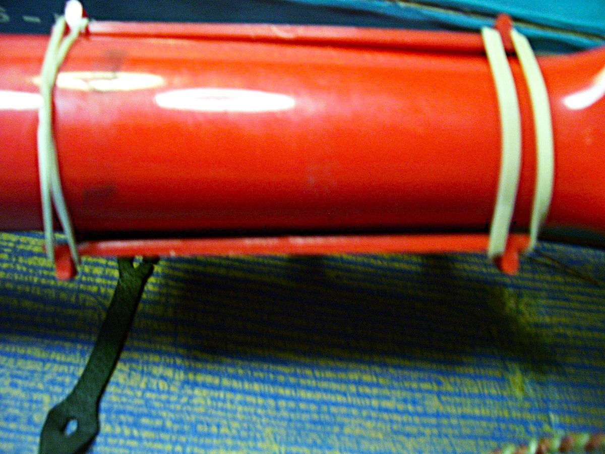 SELDOM SEEN  1950s EMENEE TOY GOLDEN BANJO ~  W/CASE  & CHORD  PAYER  ATTACHMENT