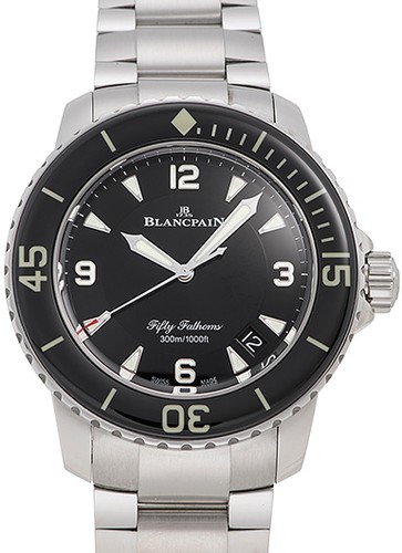 Blancpain Fifty Fathoms 5015-1130-71S Stainless Steel 45mm Aut...