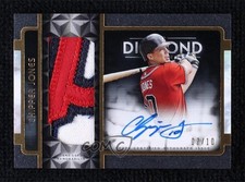 2023 Topps Diamond Icons Black 7/10 Chipper Jones Jumbo Patch Auto HOF 0c3
