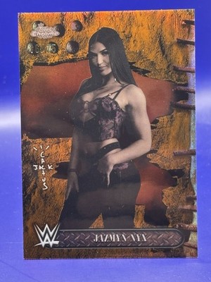 2025 Topps Chrome WWE x Cactus Jack Jazmyn  NYX #91 Orange /25!   Fire  