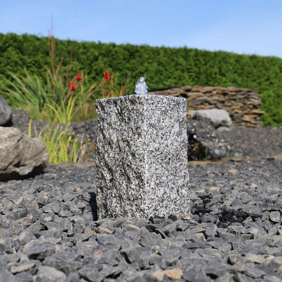 Granitsäule 30cm Quellstein Springbrunnen Wasserspiel Stein Brunnen selberbauen - Bild 4 von 4