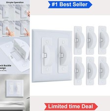 Light Switch Cover Guard Child Proof 6 Pack White Screw In Dimmer Compatible