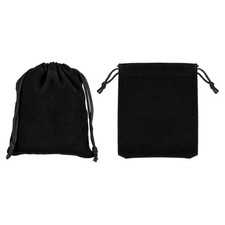 Bluetooth Headphone Bag, 2 Pcs 2.76x1.97 Inch Headset Carrying Pouch Black