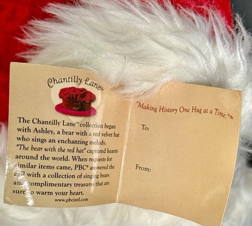 Rare Chantilly Lane 22" Animated Musical Bear sings Santa Baby Christmas NWT - Picture 6 of 9