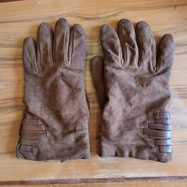 Women Max Mara Gloves Brown Wool M