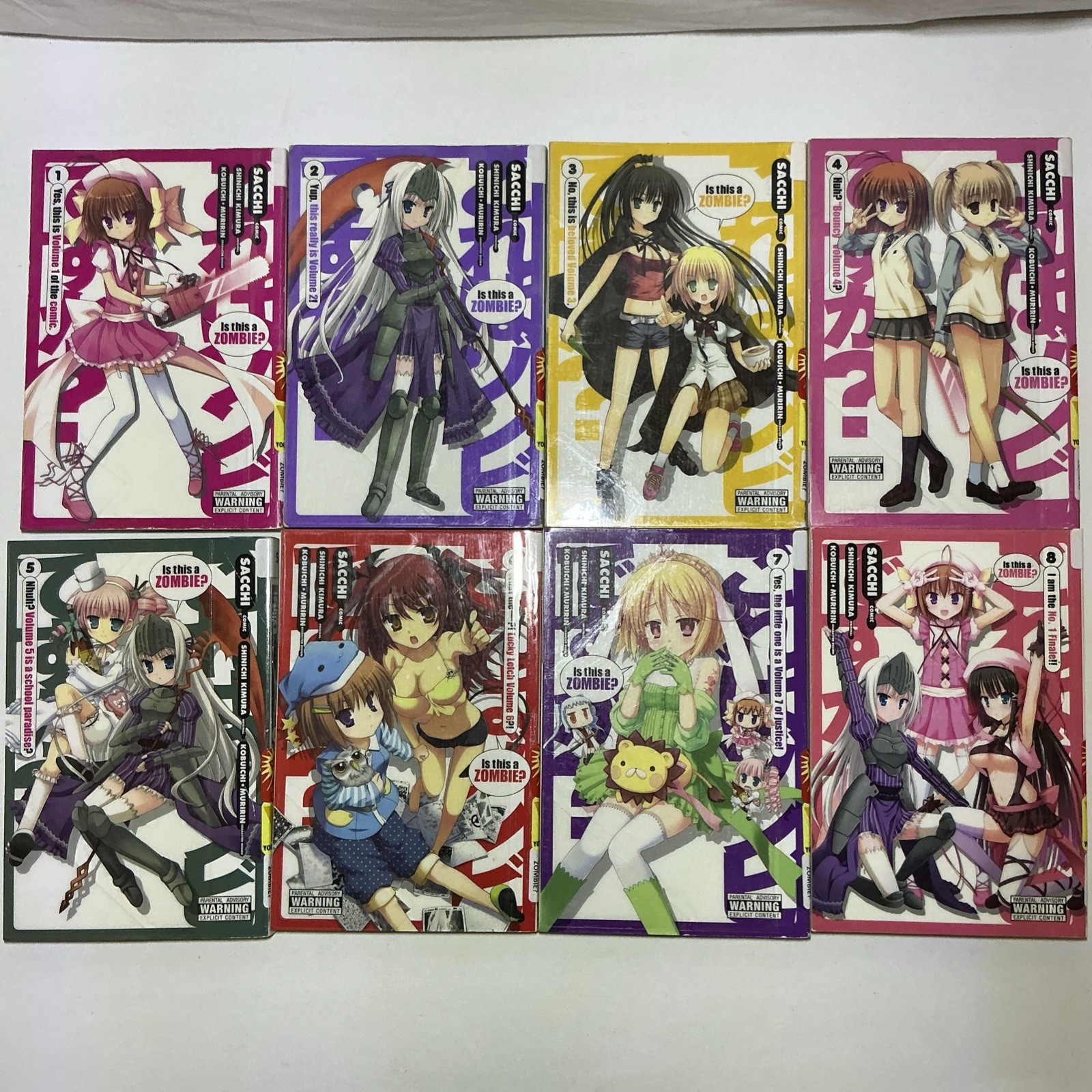 ¿Es esto un zombi? Manga inglés Shinichi Kimora volúmenes 1-8