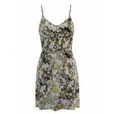 Madewell 100% Silk Purple Floral Dress Size 2 Romantic Cottagecore Coquette