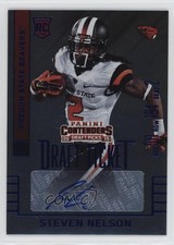 2015 Contenders Draft Picks College Ticket Blue Foil Steven Nelson Auto 04tw