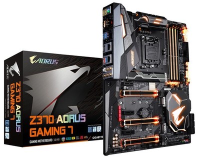 GIGABYTE Z370 AORUS Gaming 7 Intel LGA1151/ Z370/ ATX/ 3xM.2 with Back Plate