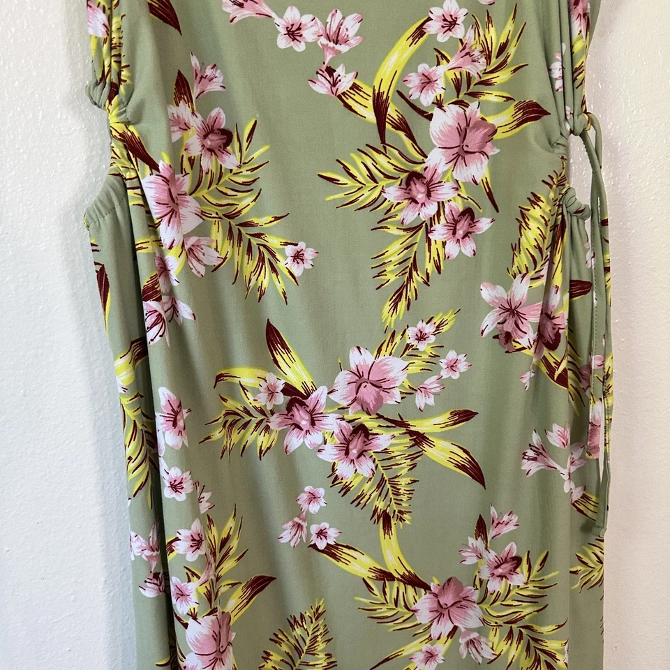 Maxi Vestido Derek Heart Para Mujer XLarge Floral Algodón Sin Mangas Boho Ligero Foto 4 de 4