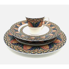 MIKASA SAO PAULO 5pc Place Setting Mint Plate Salad Soup Bowl Cup Saucer #3